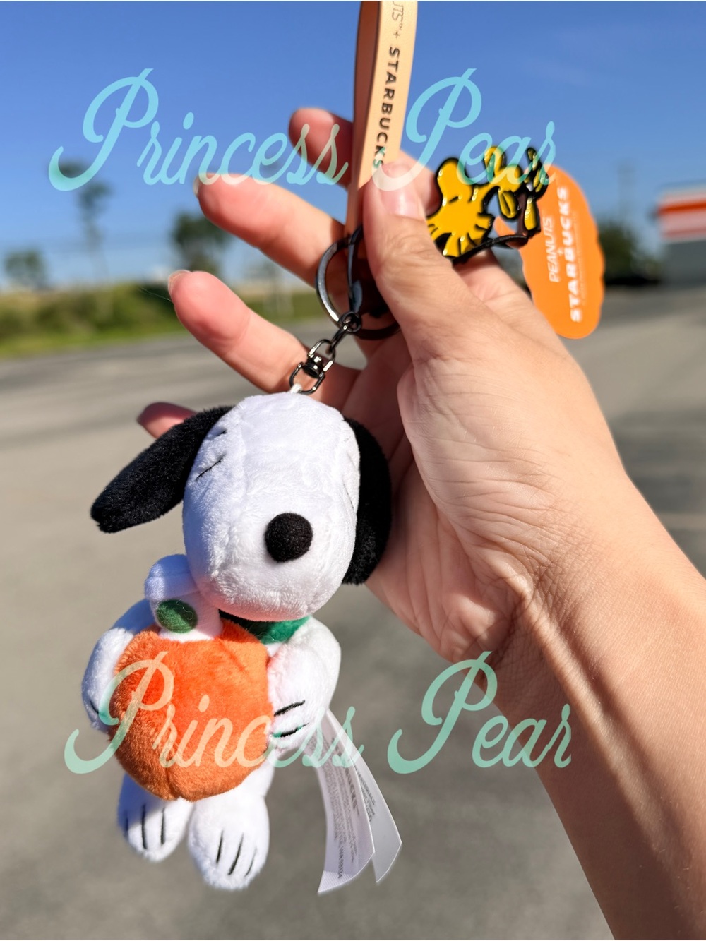 Starbucks Peanuts Snoopy Bag Charm Plush Doll keychain 2026